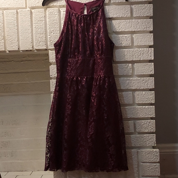 B. Darlin Plum Dress - Picture 2 of 12